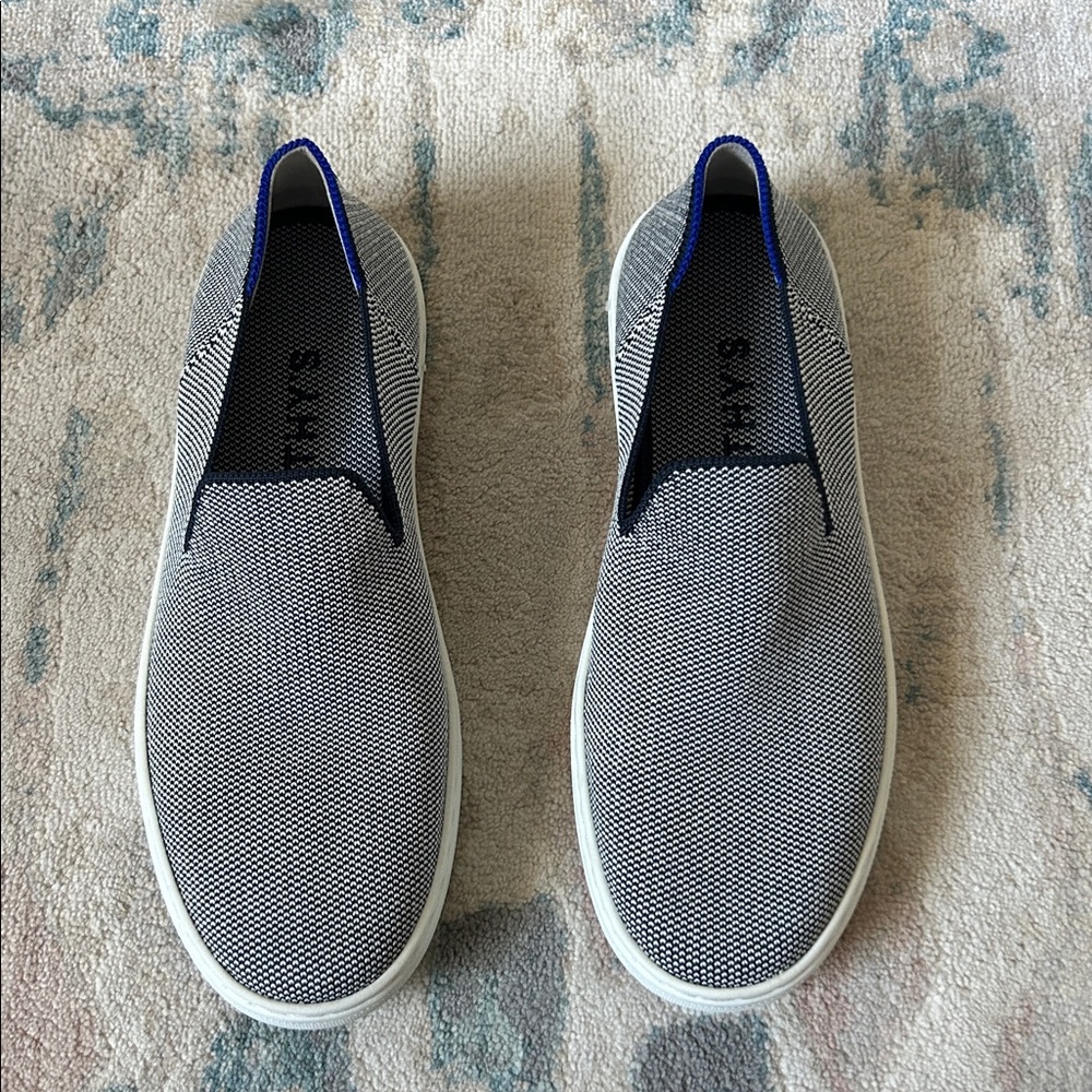 Rothy’s sneakers navy and white size 7